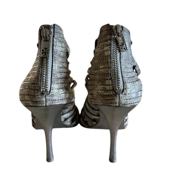 Tory Burch Strappy All Leather Snakeskin Heels – Size 10 - Picture 5 of 9